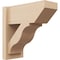 Ekena Millwork 8-in W x 18-in D x 18-in H Funston Slat Rough Cedar Woodgrain TimberThane Outlooker, Primed Tan OUTUR080X18X18FST24RCPR - alternate 1